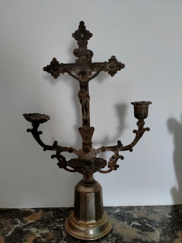 Acquasanta candelabro ricomposto fine 800