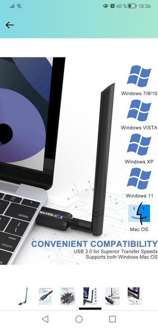 Antena WIFI 1200 Mbps (1 gb) 5G nueva
