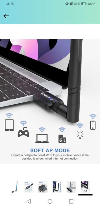 Antena WIFI 1200 Mbps (1 gb) 5G nueva