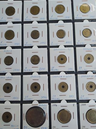 Lote 20 monedas de Pesetas Juan Carlos I 