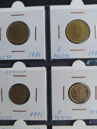 Lote 20 monedas de Pesetas Juan Carlos I 
