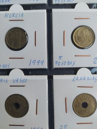 Lote 20 monedas de Pesetas Juan Carlos I 