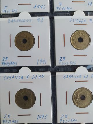 Lote 20 monedas de Pesetas Juan Carlos I 