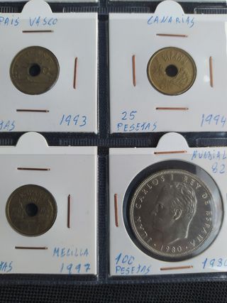 Lote 20 monedas de Pesetas Juan Carlos I 