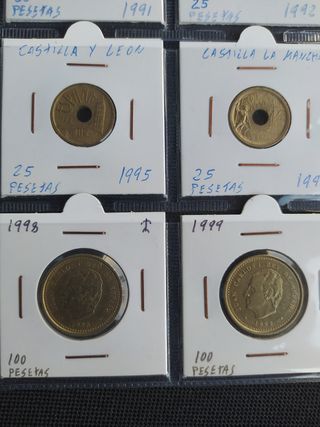 Lote 20 monedas de Pesetas Juan Carlos I 