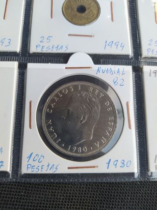 Lote 20 monedas de Pesetas Juan Carlos I 