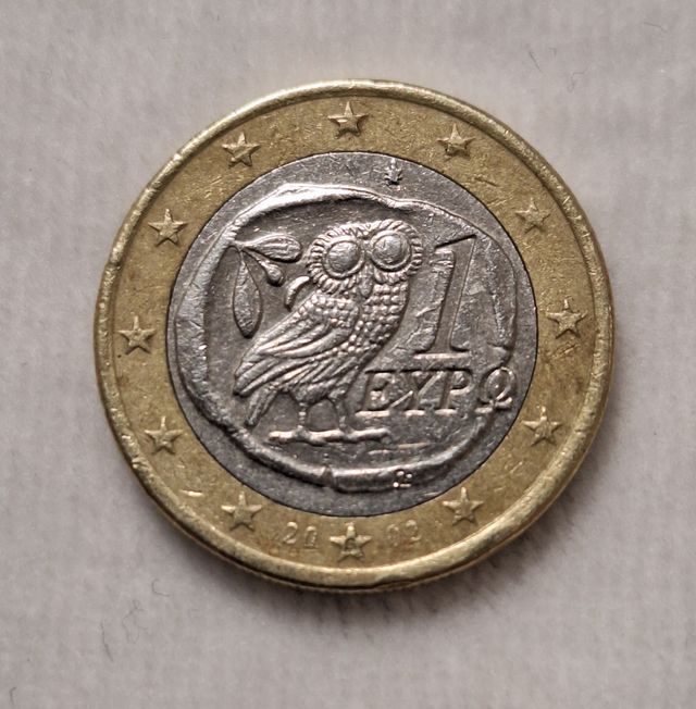 1 € Grecia con ceca S