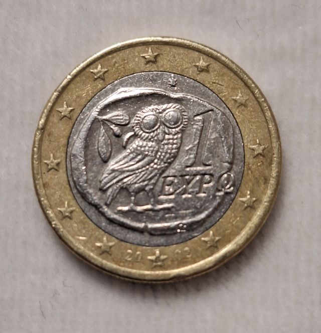 1 € Grecia con ceca S