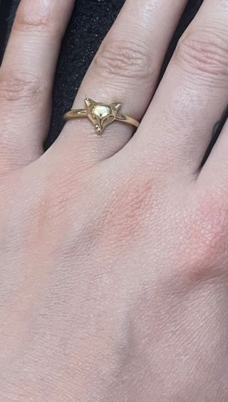 Anillo de zorro de oro 18 kilates