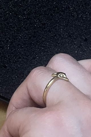 Anillo de zorro de oro 18 kilates