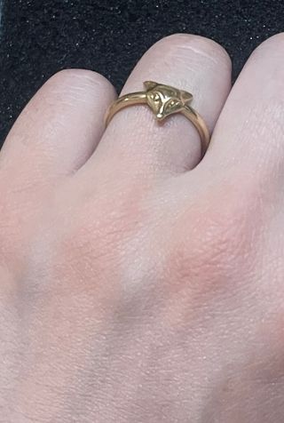 Anillo de zorro de oro 18 kilates