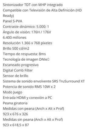 TV SAMSUNG LCD de 37"