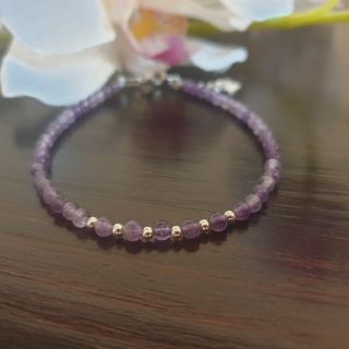Preciosa pulsera de piedra natural y plata
