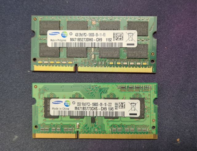 Memoria Samsung Ddr3 2gb portátil 