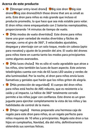 Drone Luces LED Económico · Nuevo a estrenar