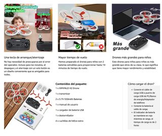 Drone Luces LED Económico · Nuevo a estrenar