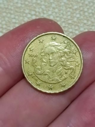 Moneda 10 céntimos Italia 2002