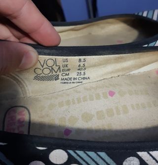 bailarinas Volcom talla 40