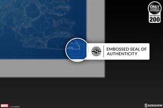 Litografia Hulkbuster Blueprint Variant