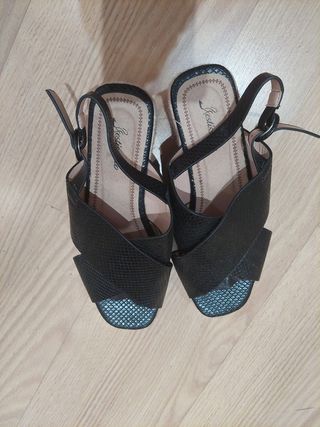 sandalias cuña/plataforma