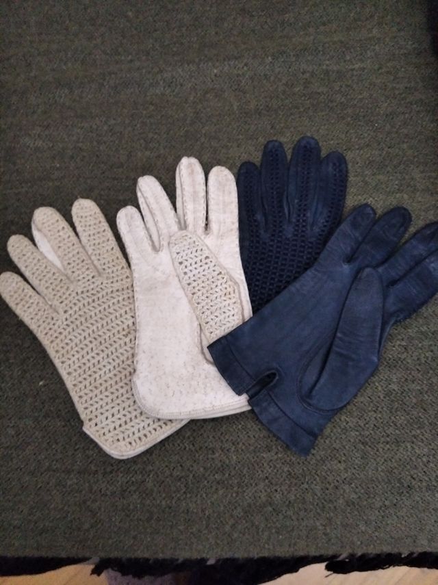 guantes piel antiguos