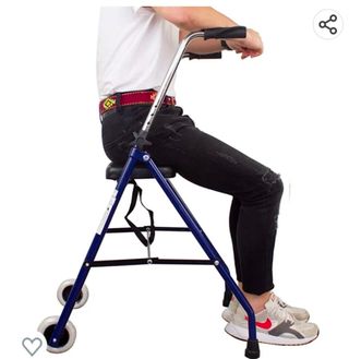 Andador para ancianos, ajustable y plegable,