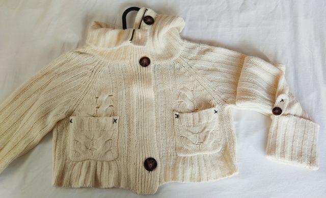 Chaqueta punto blanca