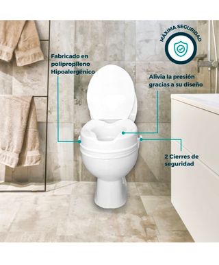 Elevador WC para adulto, Con tapa