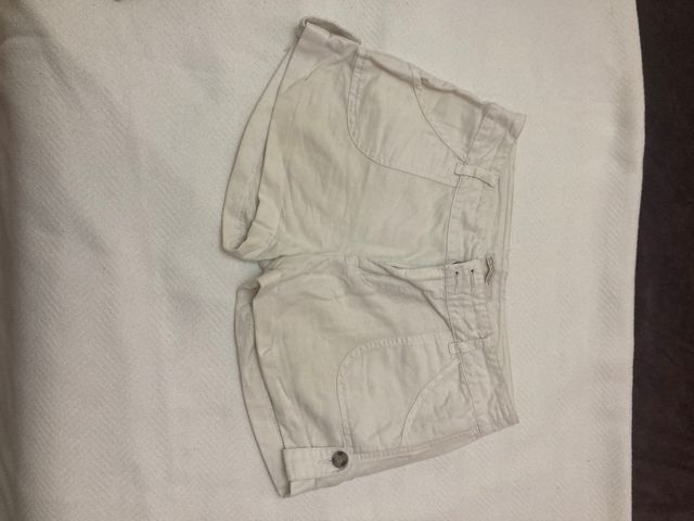 Pantalón corto lino mujer