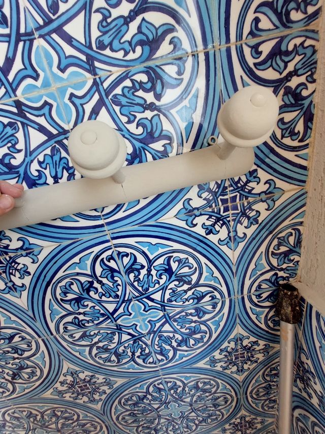 Perchero de forma estilo bambú 60cm largo