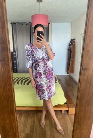 Nuevo vestido estampado Lino Carmen Melero tXL