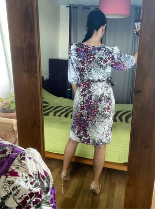 Nuevo vestido estampado Lino Carmen Melero tXL