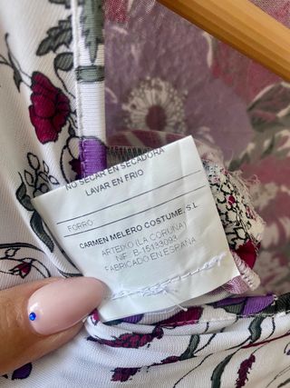 Nuevo vestido estampado Lino Carmen Melero tXL