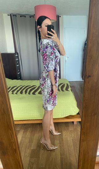 Nuevo vestido estampado Lino Carmen Melero tXL