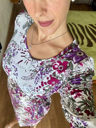 Nuevo vestido estampado Lino Carmen Melero tXL