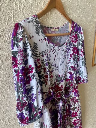 Nuevo vestido estampado Lino Carmen Melero tXL