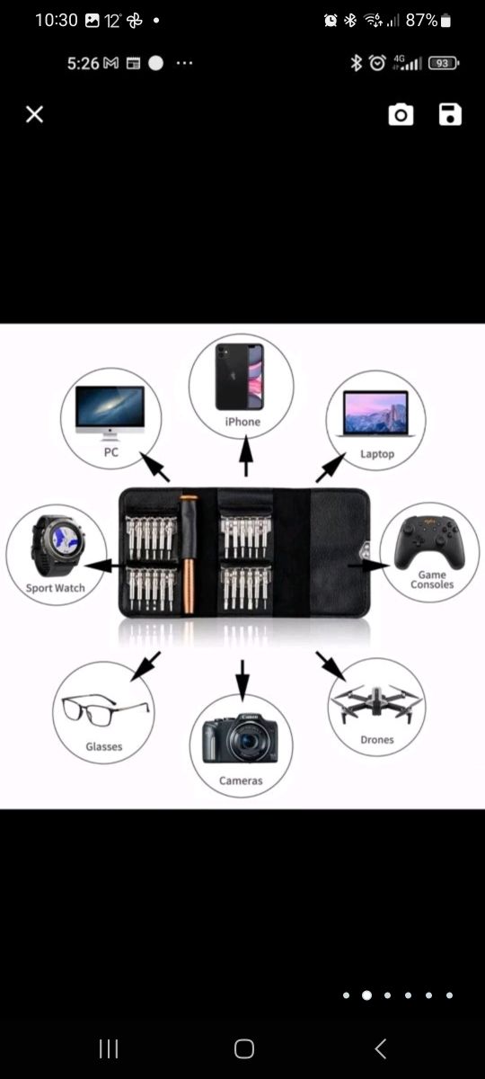 Mini juego de destornilladores de presión de 25pie