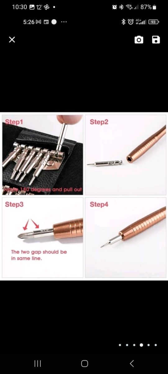 Mini juego de destornilladores de presión de 25pie