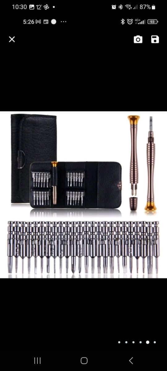 Mini juego de destornilladores de presión de 25pie