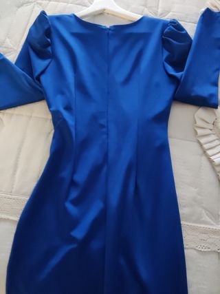 Vestido fiesta azul eléctrico