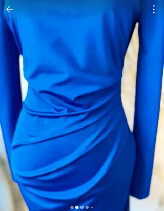 Vestido fiesta azul eléctrico