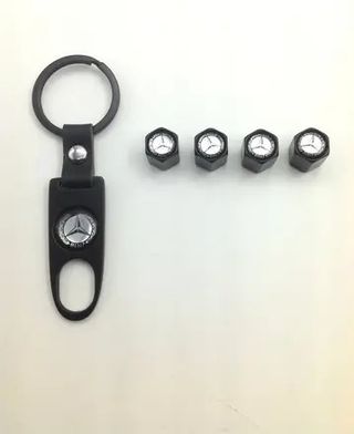 TAPONES VÁLVULAS RUEDA + LLAVE MERCEDES