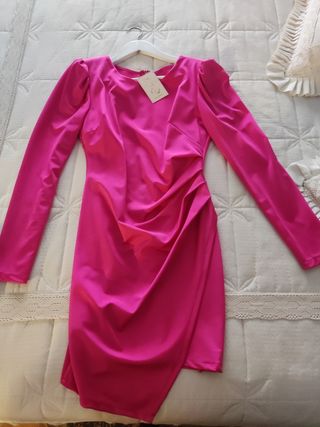 Vestido fucsia fiesta