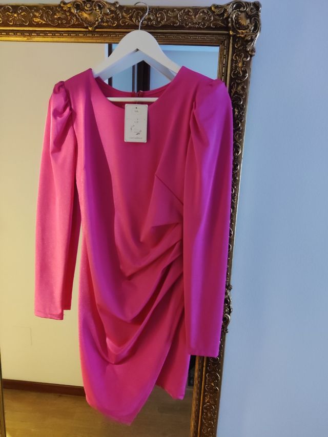 Vestido fucsia fiesta
