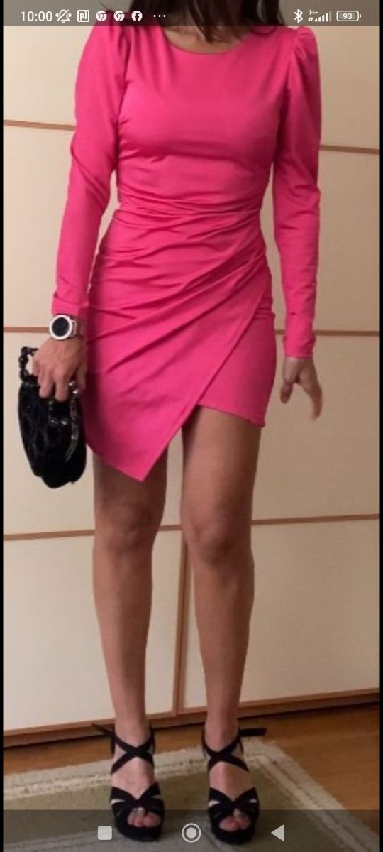 Vestido fucsia fiesta