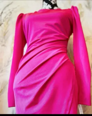 Vestido fucsia fiesta