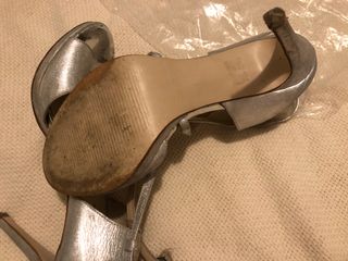Sandalias de Fiesta en Plata de Gloria Ortiz T-37