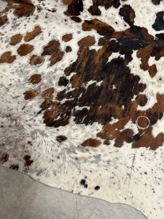 Alfombra de piel de vaca natural