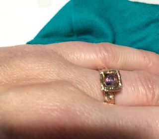 Anillo de Plata 925 con baño oro rosa.Duran exquse