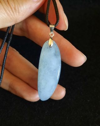 Colgante de Aguamarina y Plata de Ley.